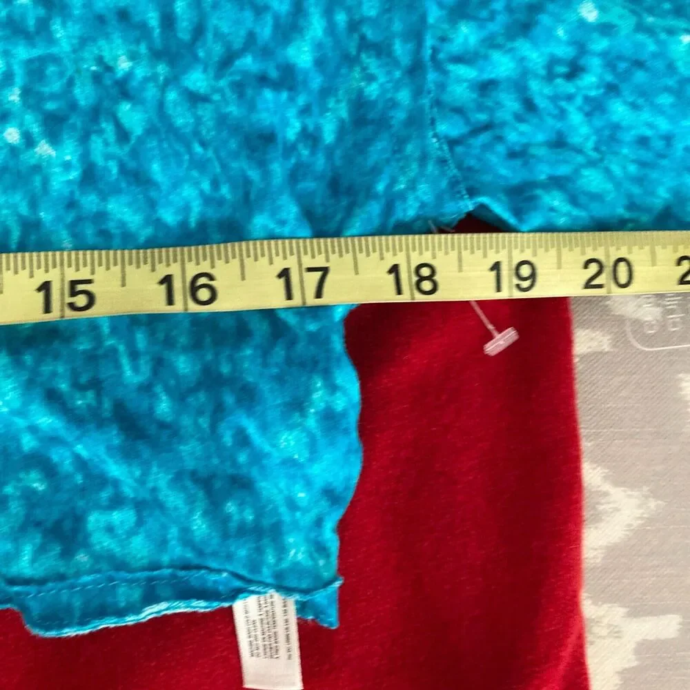 Free People Movement Shirt Womens M Blue Cotton‎ Backstage Criss Cross Back Crop